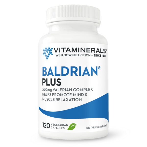 Vitaminerals 33+ Baldrian Plus botella 120 cápsulas