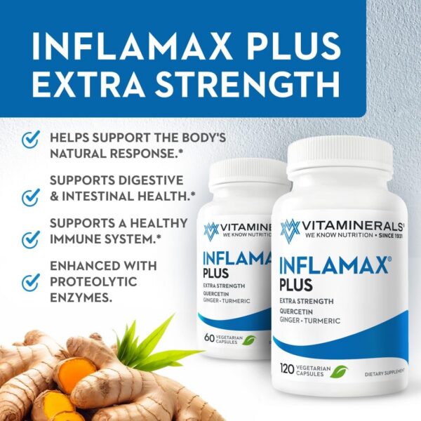 Etiqueta de Inflamax Plus muestra Quercetina