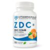 Frente del frasco Vitaminerals ZDC Zinc 50 mg D3 C