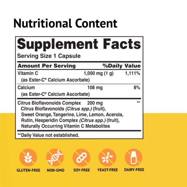 Vitamins Ester-C American Health no ácidas 105 cápsulas
