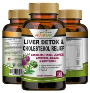 Vitamisan suplemento detox para hígado frasco 120 caps