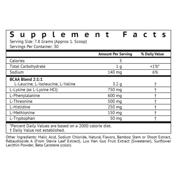 Etiqueta de ingredientes de VitaMonk