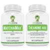 Paquete VitaMonk MatchaMax cápsulas y suplemento L-Teanina 400mg