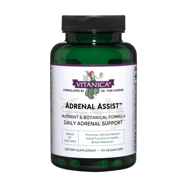 Version 1.0.0 Vitanica Adrenal Assist envase frontal verde