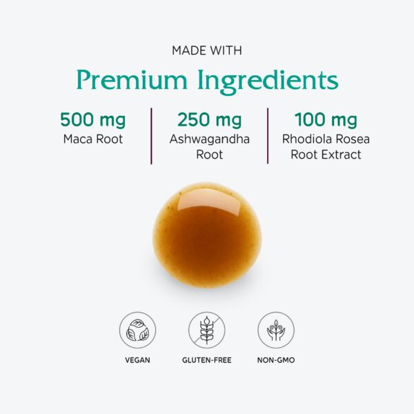 Etiqueta frontal de Adrenal Tonic Vitanica