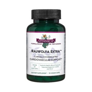 Frente de la caja Vitanica Rauwolfia Extra