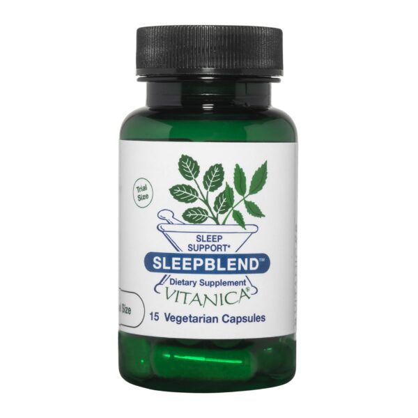 Vitanica SleepBlend suplemento para sueño 15 cápsulas veganas