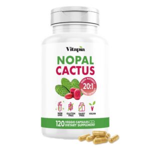 Version 1.0.0 Frasco de suplemento Vitapia extracto nopal cactus para salud y bienestar