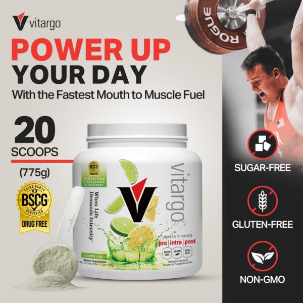 Etiqueta del producto Vitargo Polvo de Carbohidratos