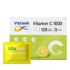Frente de la caja VitaSeek vitamina C en polvo