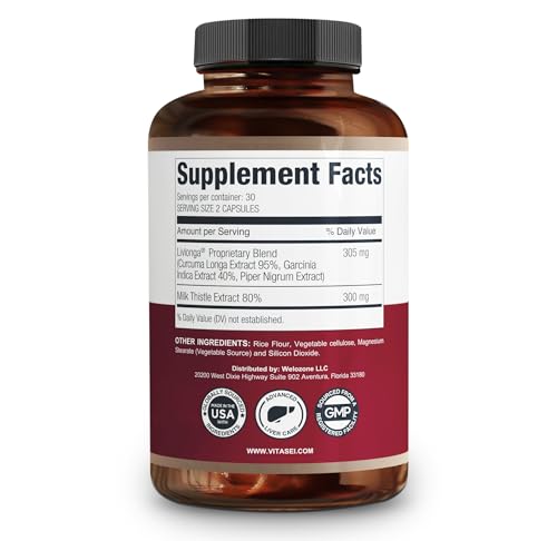 VITASEI detox cap¡sulas con extracto de cardo mariano para hígado