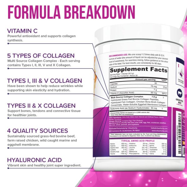 Version 1.0.0 Frasco de Vitauthority Multi Collagen Peptides