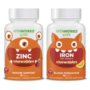 VitaWorks Zinc 15mg masticables frasco
