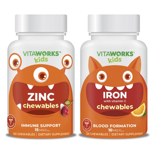 VitaWorks Zinc 15mg masticables frasco