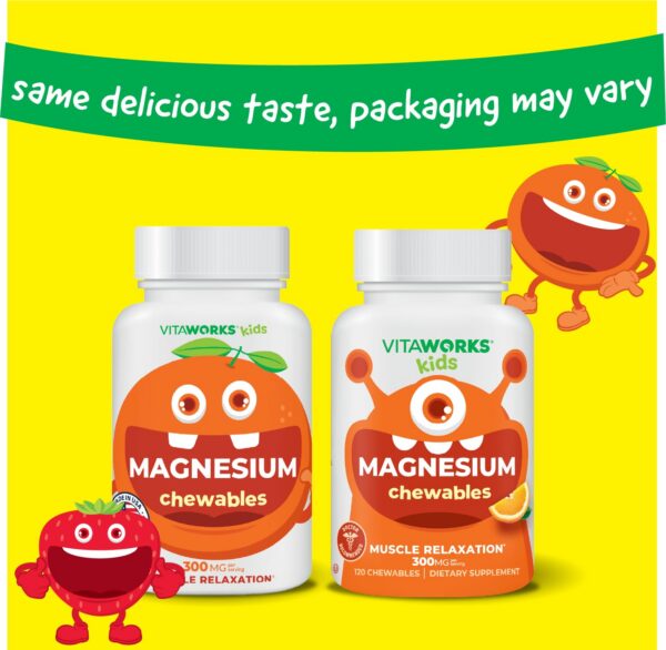 Detalle sabor naranja VitaWorks Magnesio para niños