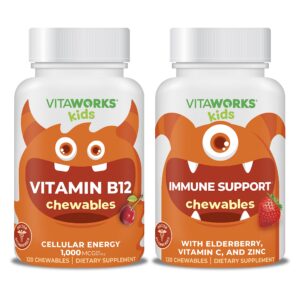 VitaWorks vitaminas masticables niños bote con vitamina B12
