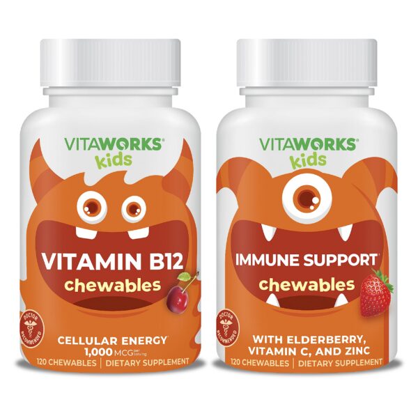 Version 1.0.0 VitaWorks vitaminas masticables niños bote con vitamina B12