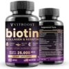 Frontal de frasco Vitboost Biotin con nutrientes