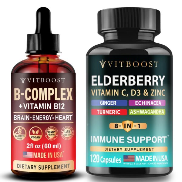 Frente del envase VITBOOST Vegano B12 con Complejo B 20000 mcg