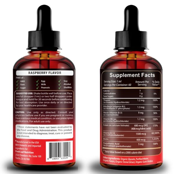 Etiqueta y logo del envase VITBOOST Vegano B12