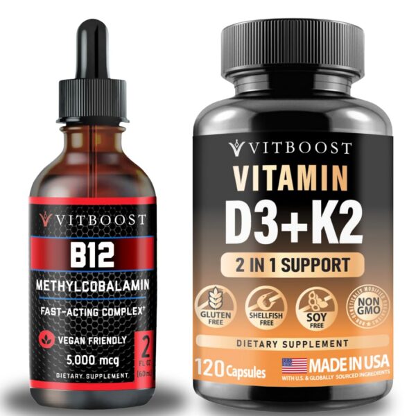 Frasco de Vegan Liquid B-12 Drops de VITBOOST