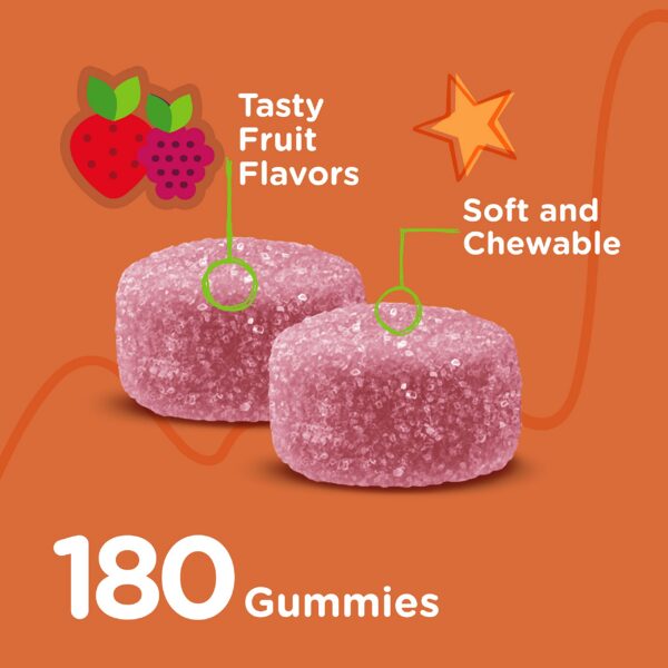 Gomitas de calcio de Viteey sabor fruta