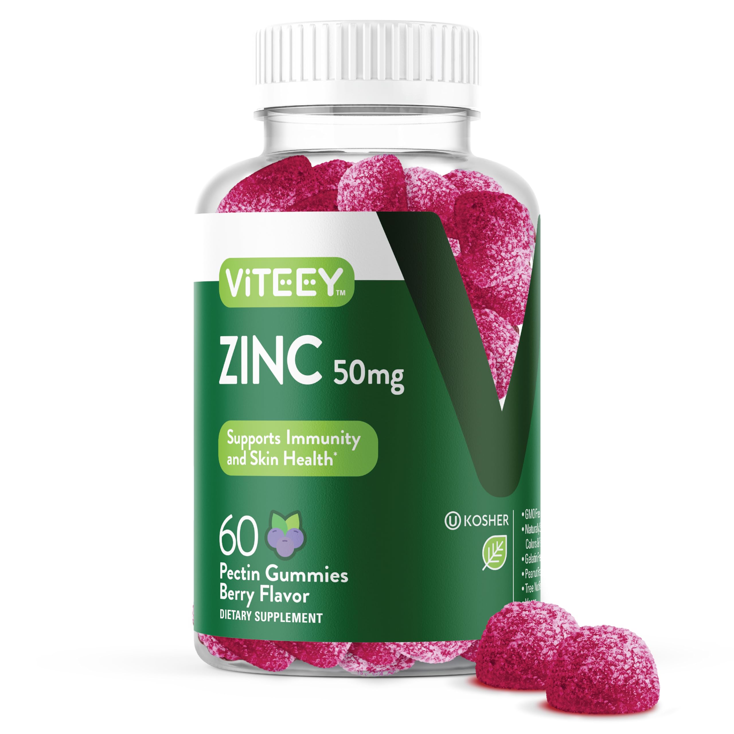 Viteey Zinc Gummies, 50 mg