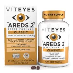 Paquete VITEYES AREDS 2 cápsulas blandas para salud ocular 120 unidades
