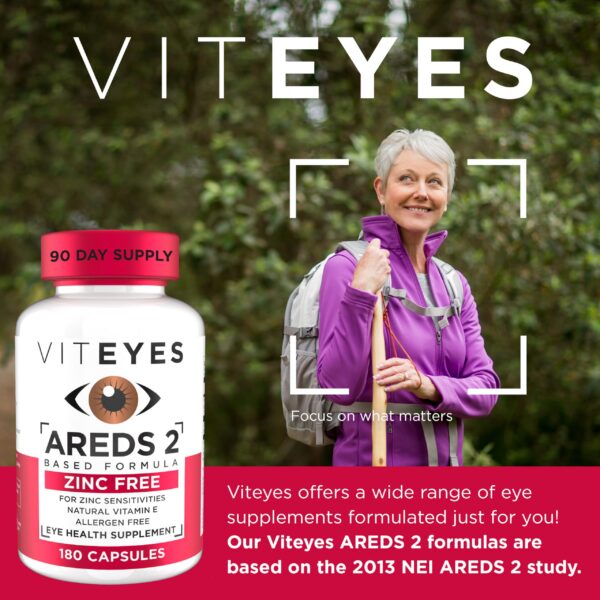 Etiqueta de ingredientes en envase Viteyes AREDS2