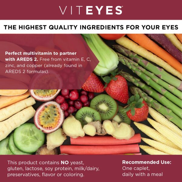 Viteyes Classic AREDS 2 cápsulas sobre fondo blanco
