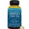 Etiqueta frontal Viva Naturals Omega-3 triple fuerza