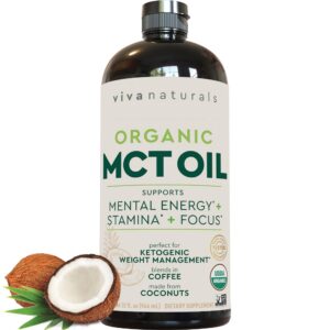 Version 1.0.0 Frente de botella Viva Naturals MCT Oil