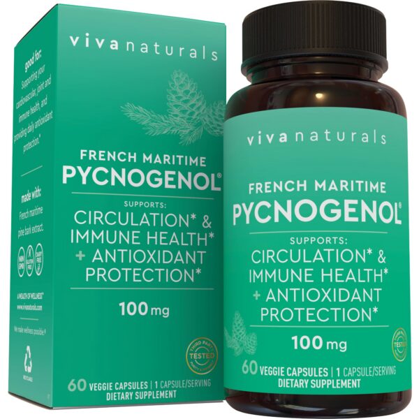 Frente del envase Viva Naturals Pycnogenol