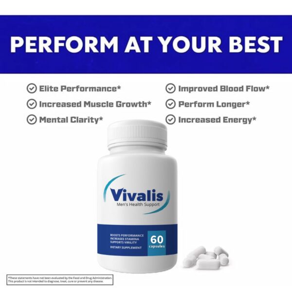 VIVALIS producto premium para salud masculina en cápsulas