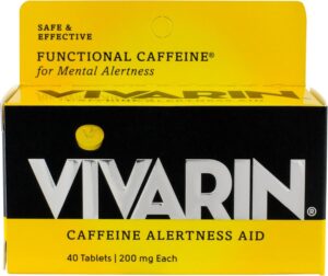Vivarin suplemento cafeína tabletas energía 40 unidades paquete