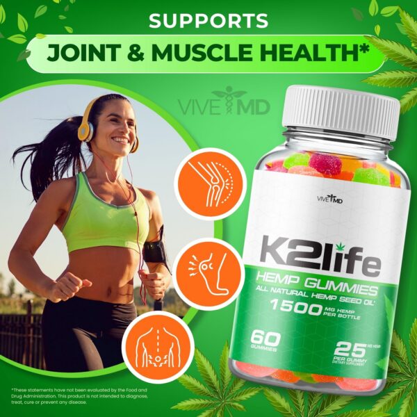 Version 1.0.0 VIVE MD K2Life gomitas etiqueta