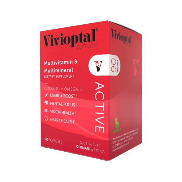 Vivioptal Active multivitamínico cápsulas blandas envase rojo