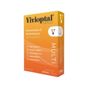 Version 1.0.0 Frente de la botella Vivioptal Multi 30 Softgels