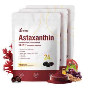 Version 1.0.0 Frente de la botella VivoNu Astaxantina 24 mg