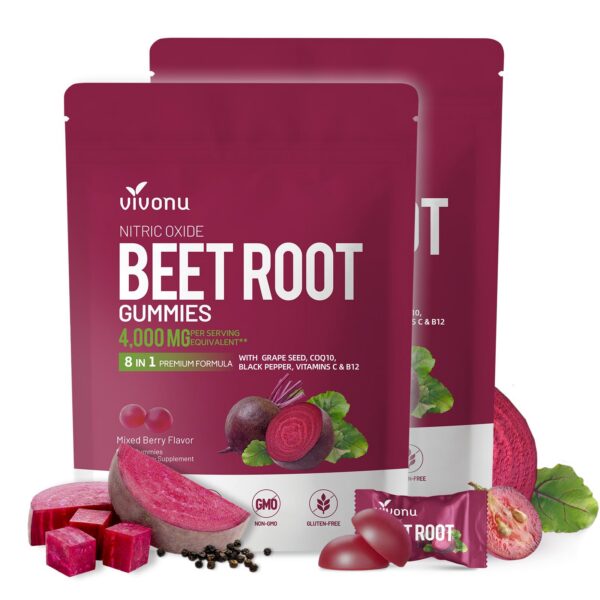 VivoNu Beetroot Gummies frasco