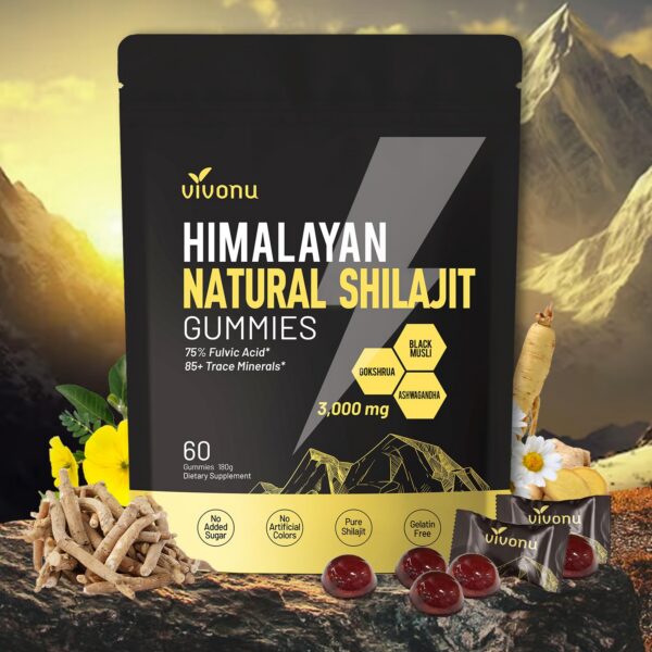 Gomitas Shilajit VivoNu naturales