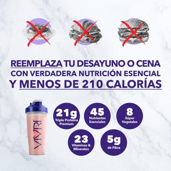 Detalle del envase con información de proteína