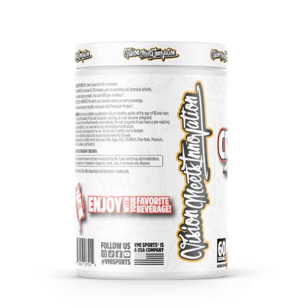 Envase de creatina monohidratada VMI Sports