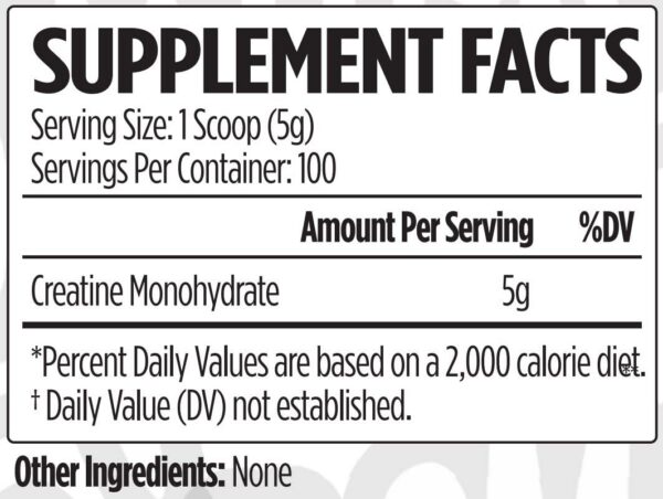 Etiqueta del producto con porciones
