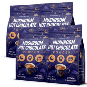 Version 1.0.0 Chocolate caliente orgánico con hongos Volocatilly paquete 4