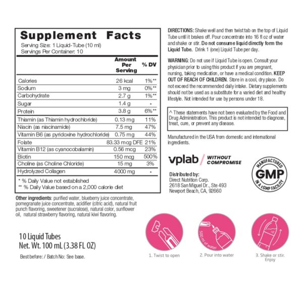 VPLab Ultra Colágeno etiqueta lateral