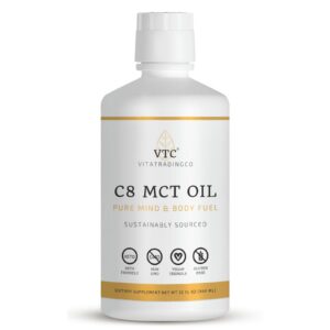 Frasco de VTC MCT Oil etiqueta frontal