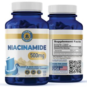 Cápsulas Vykee Niacinamida 500 mg