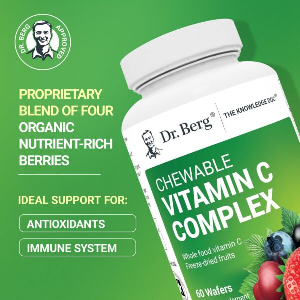 Wafers de Vitamina C Dr. Berg con bayas orgánicas