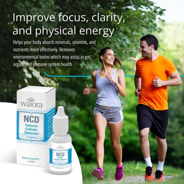 Uso Waiora NCD gotas líquidas mezcla en comida o bebida